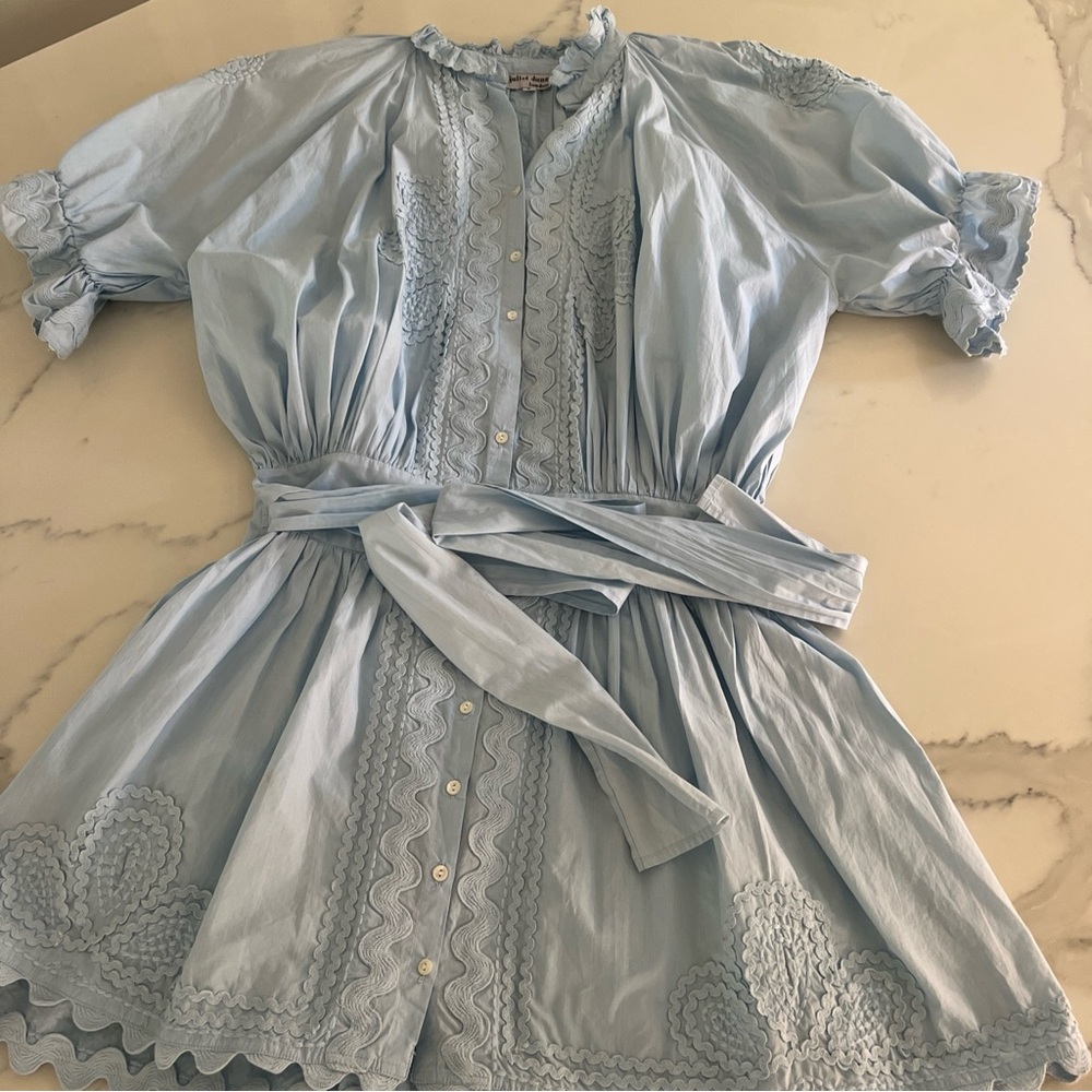 Juliet Dunn Light Blue Dress Size 2 US 4/6